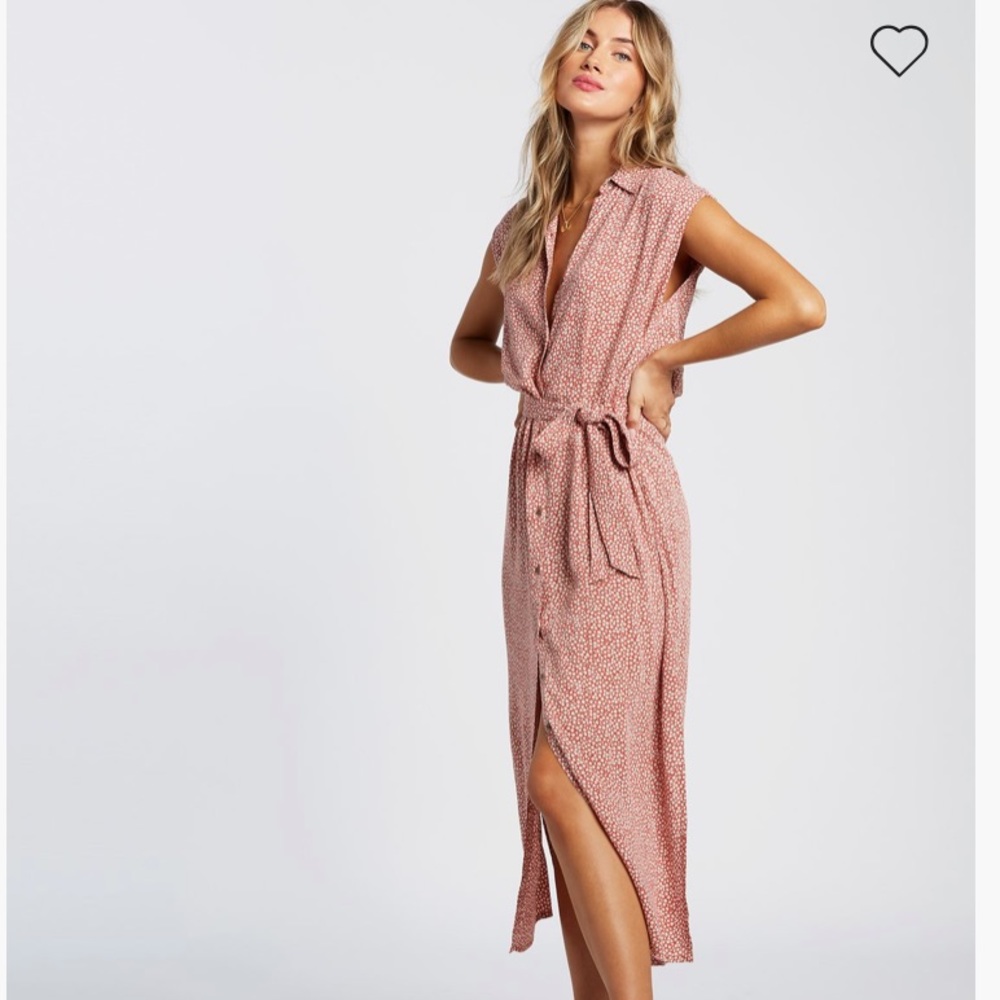 NWT Billabong Little Flirt Dress Red Clay